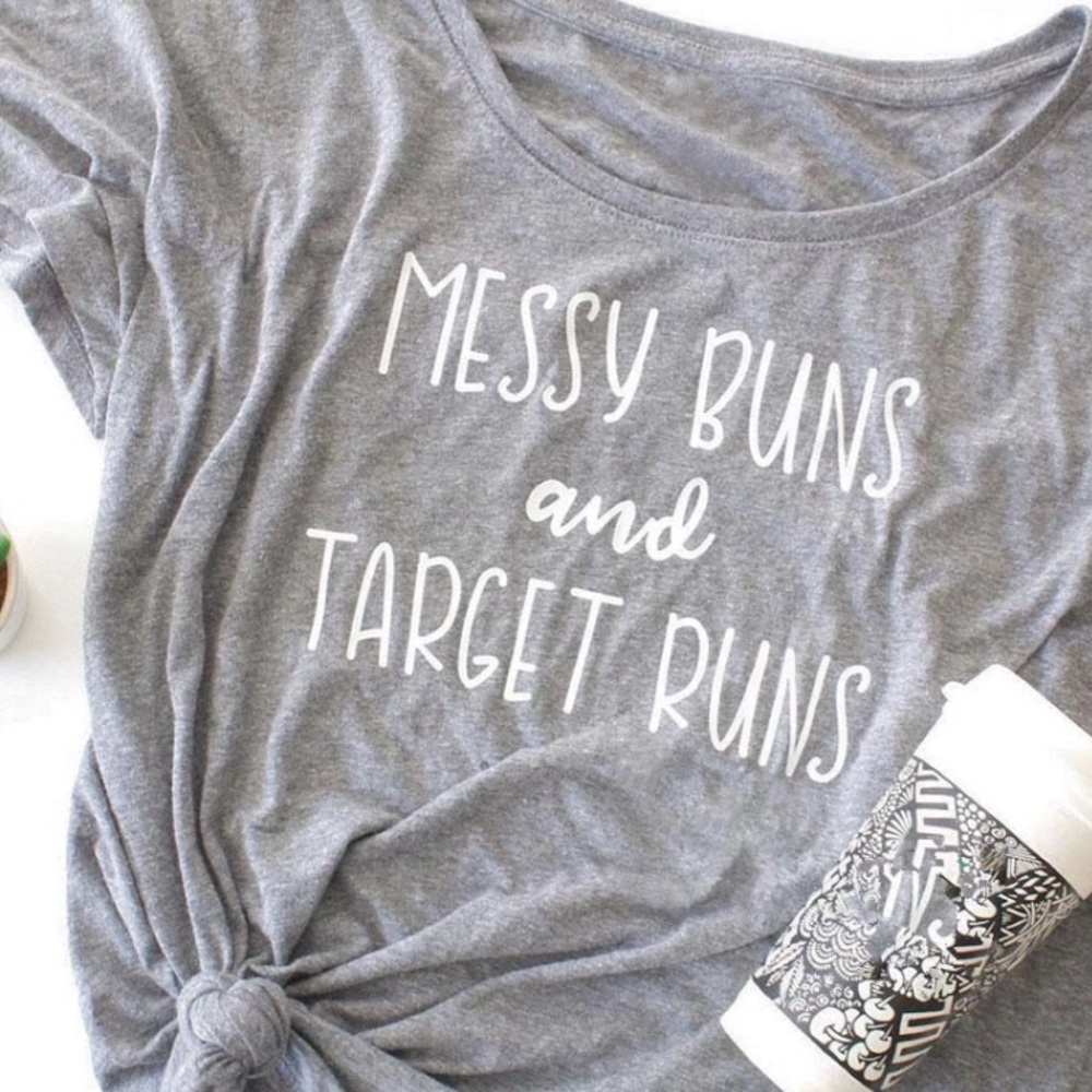Messy Buns and Target Runs Graphic Tee T-Shirt - Picture 6 of 7